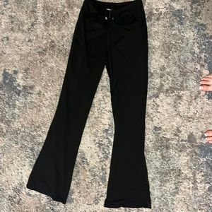 Black flare pants